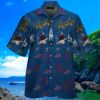 Atlanta Braves Hawaiian Shirts Blue Helmet Pattern 4 4