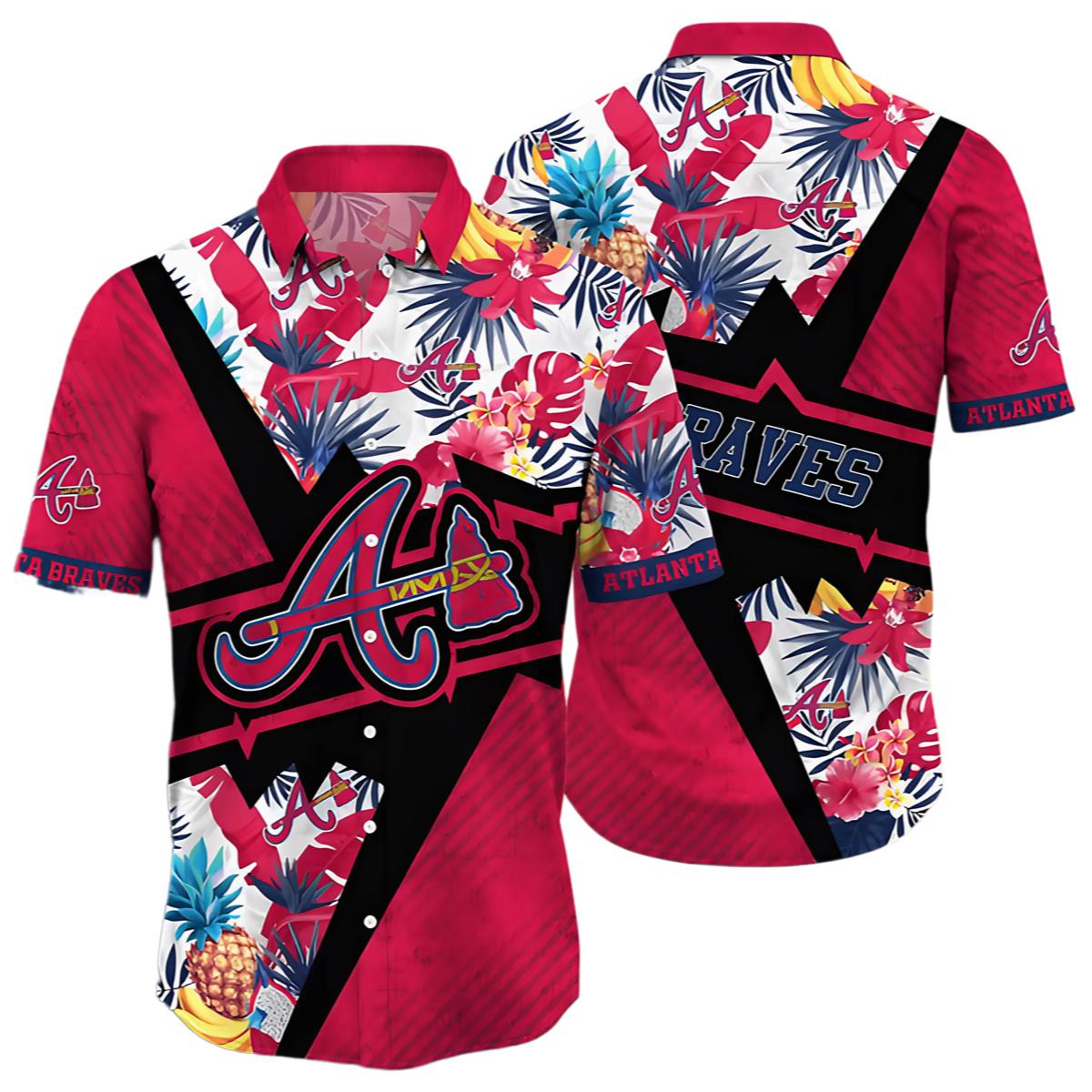 Atlanta Braves Pineapple Rush Hawaiian Shirt 0 0