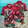 Atlanta Falcons Hawaiian Shirt Flamingo And Flower Print 2 2