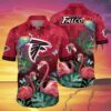 Atlanta Falcons Hawaiian Shirt Flamingo And Flower Print 3 3