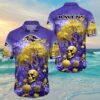 Baltimore Ravens Hawaiian Shirt Skulls Pumpkin 4 4