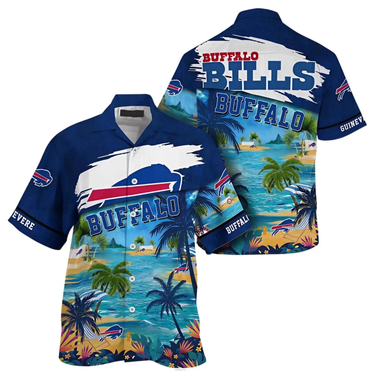 Beach Personalized Buffalo Bills Hawaiian Shirts 1 1