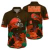 Browns Hawaiian Shirt NFL Tropical Leaf Print 1 1