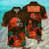 Browns Hawaiian Shirt NFL Tropical Leaf Print 2 2