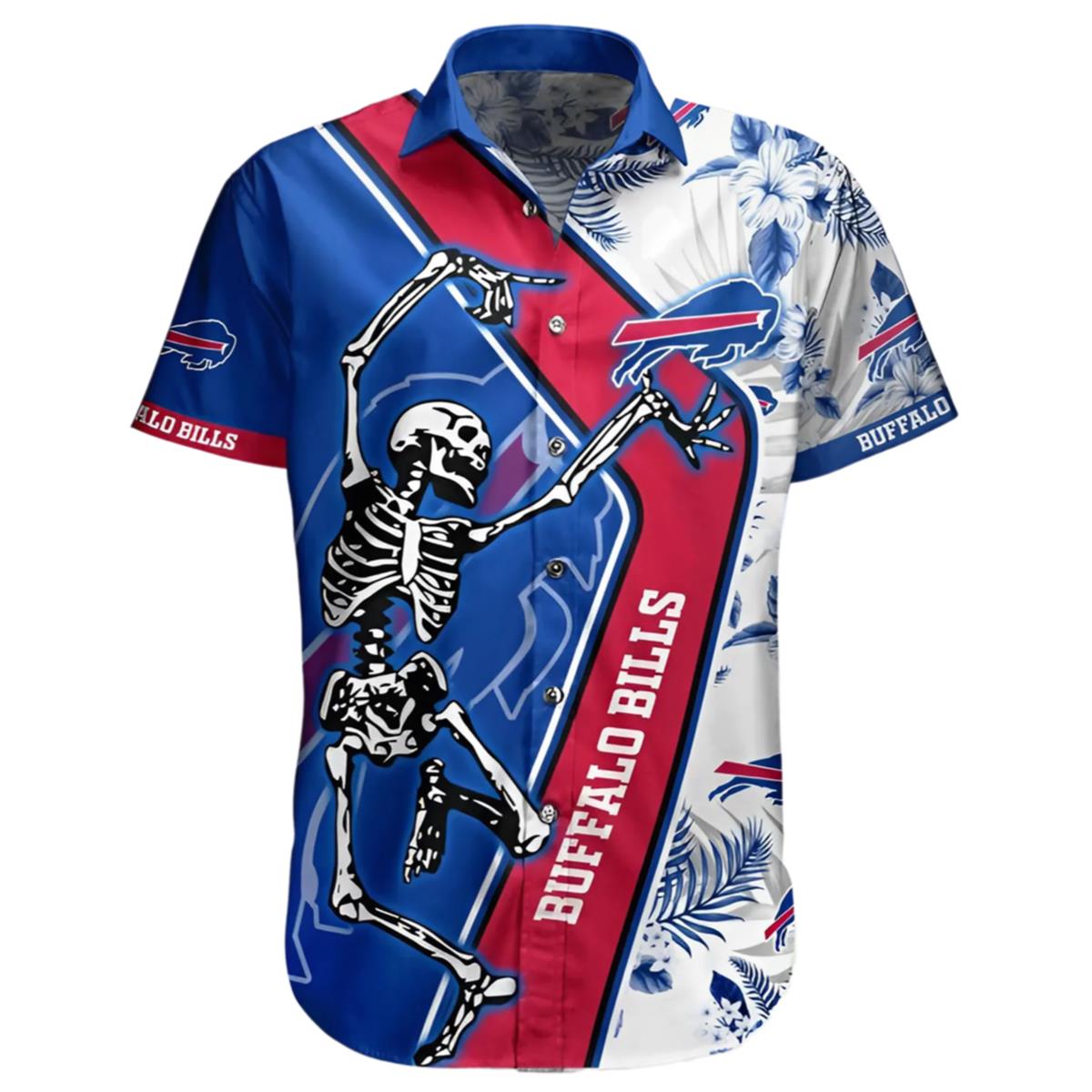 Buffalo Bills Hawaii Shirt Sekeleton Design 1 1