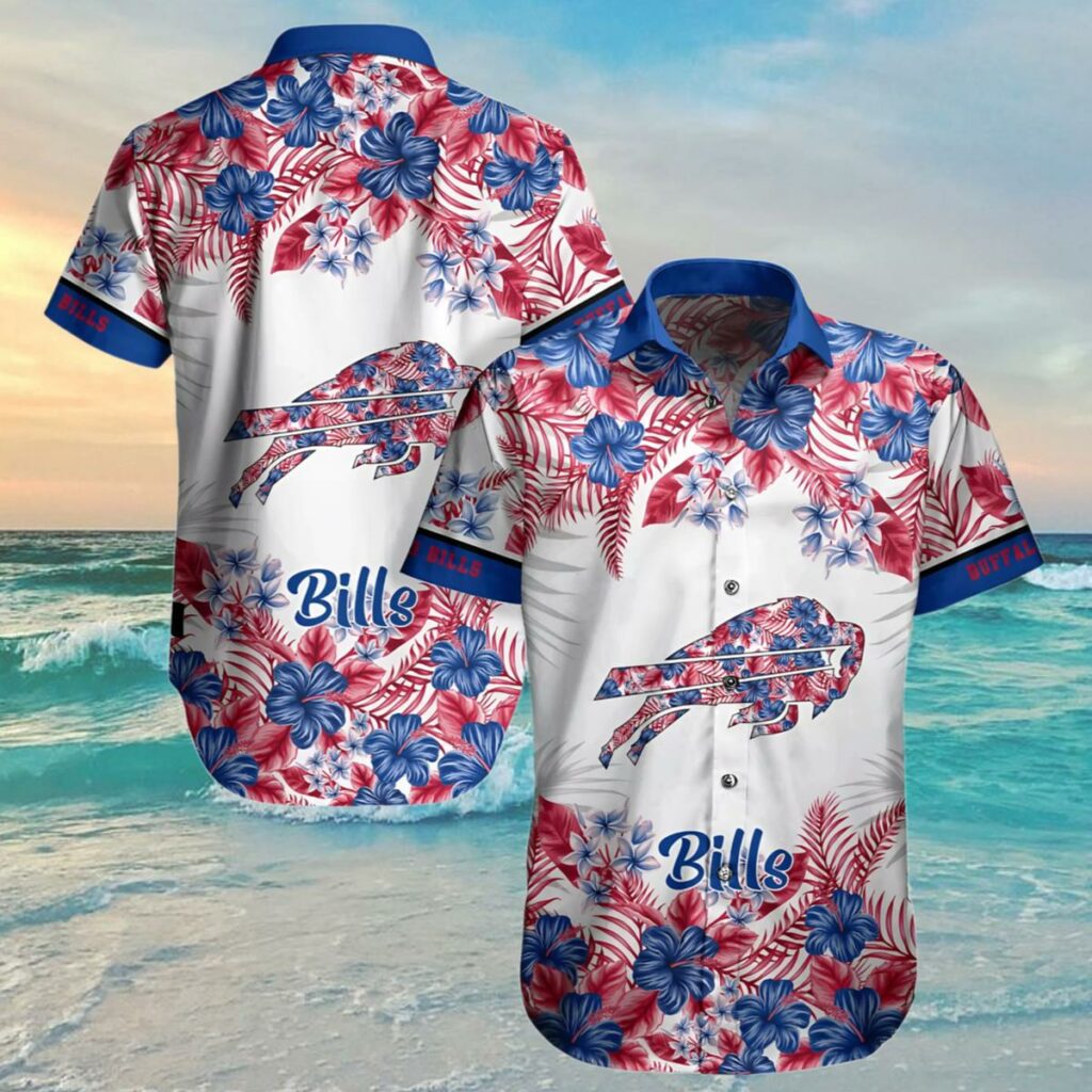 Buffalo Bills Hawaiian Shirt Graphic Flower Tropical Patterns 4 4