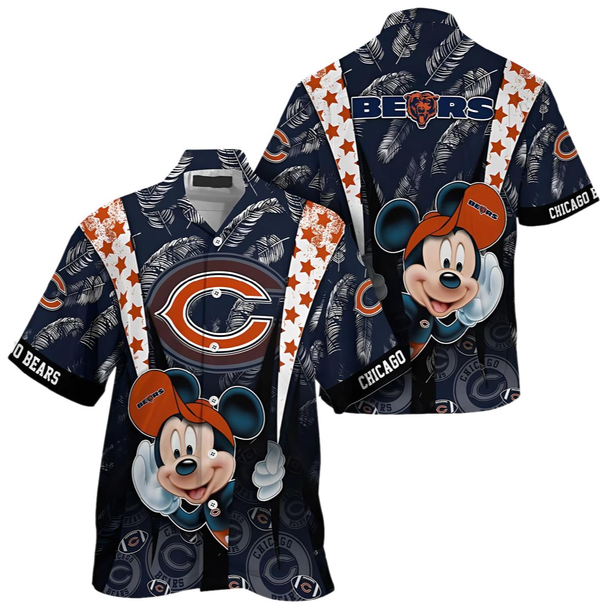 Chicago Bears Mickey Mouse Hawaiian Shirt 0 0 1