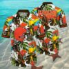 Cleveland Browns Hawaiian Shirt Tropical Bird and Leaf Pattern 2 2