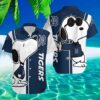 Cool Snoopy detroit tigers hawaiian shirt blue 3 3