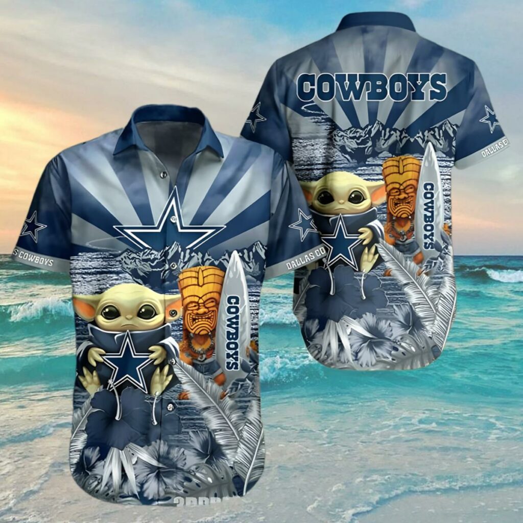 Cowboys Hawaiian Shirt Baby Yoda Style Summer 4 4