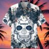 Dallas Cowboys Hawaiian Shirt Pattern Flower Skull 5 5