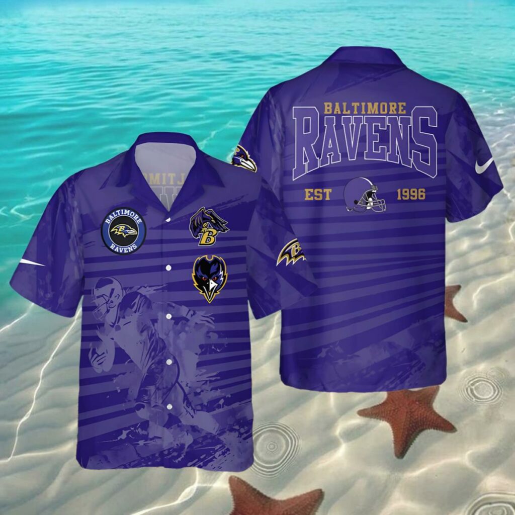 Est 1996 Ravens Hawaiian Shirt NFL 2 2