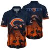 Flamingo And Flower Funny Chicago Bears Hawaii Shirt 0 0 1