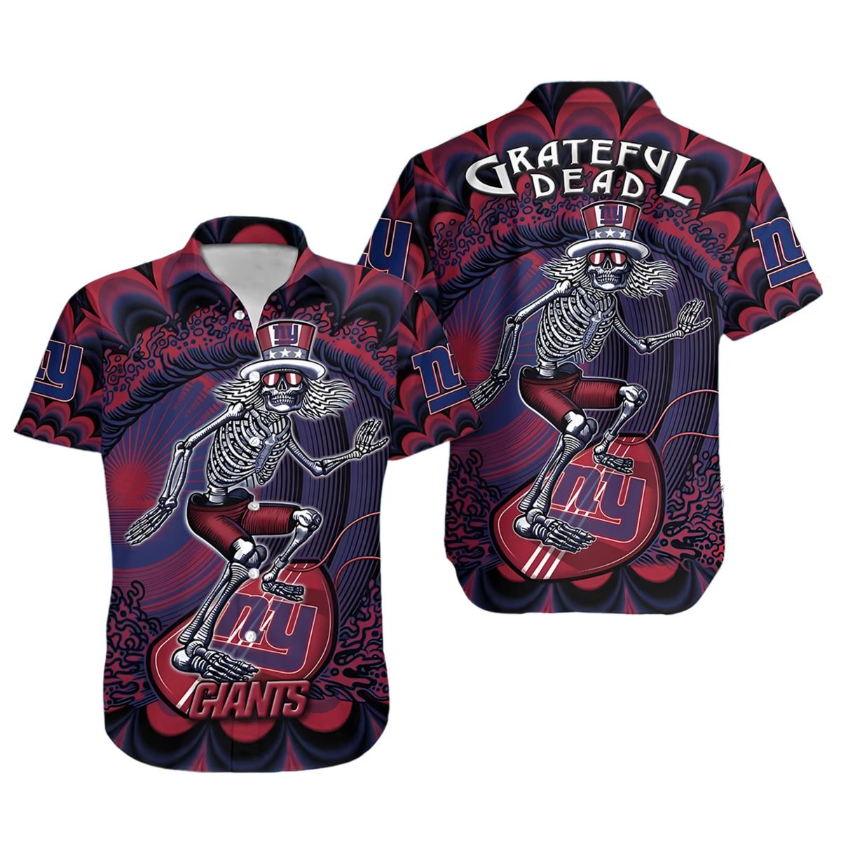 Grateful Dead Ny Giants Hawaiian Shirt 1 1