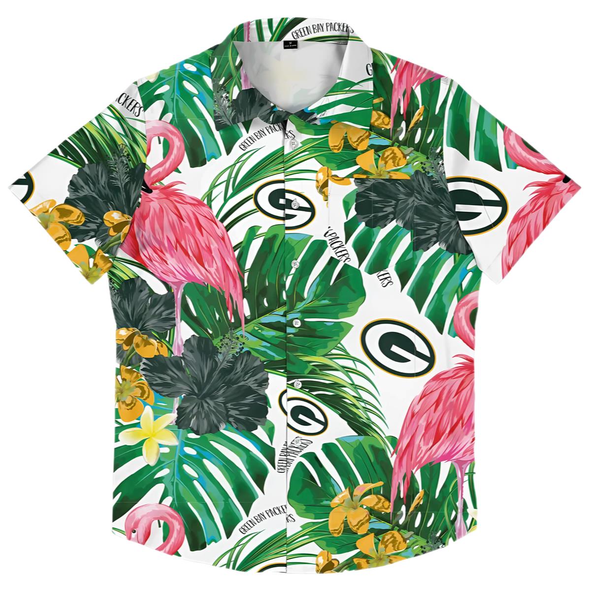 Green Bay Packers Flamingo Shirt 0 0