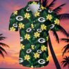 Green Bay Packers Hawaiian Shirt Floral Button Up 5 5