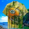 Helmet Green Bay Packers Mens Hawaiian Shirt 4 4