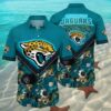 Jacksonville Jaguars Hawaiian Shirt Floral Bloom Graphic 2 2