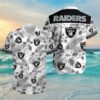 Las Vegas Raiders Hawaiian Shirt Tropical Flower 4 4