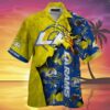 Los Angeles Rams Hawaiian Shirt Tropical Turf 3 3