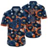 Mens Detroit Tigers Hawaiian Shirt With Floral Pattern 0 0