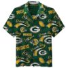 Mens Green Bay Packers Hawaiian Shirt Hat 0 0