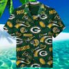 Mens Green Bay Packers Hawaiian Shirt Hat 3 3