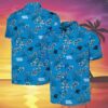 Mens Reyn Spooner Blue Carolina Panthers Hawaiian Shirt 3 3