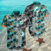 Miami Dolphins Hawaiian Shirt Twilight Palms 2 2