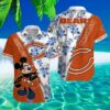 Mickey Chicago Bears Hawaiian Shirt Orange 3 3 1