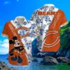 Mickey Chicago Bears Hawaiian Shirt Orange 4 4 1