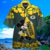 Mickey Mouse And Surfboard Green Bay Packers Hawaiian Shirt 4 4