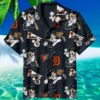 Mickey Mouse Detroit Tigers Aloha Shirt 3 3