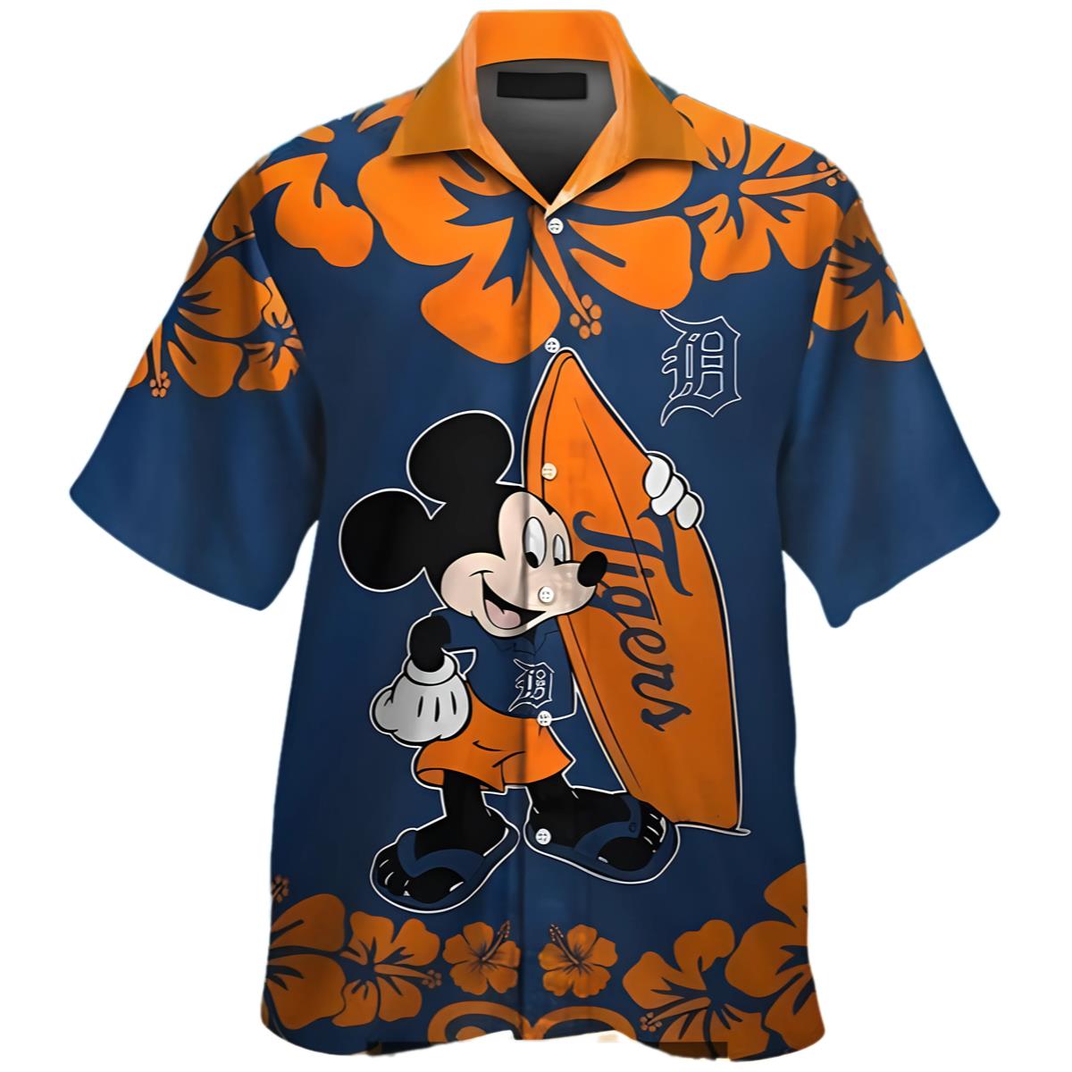 Mickey Mouse Disney Detroit Tigers Hawaii Shirt 0 0