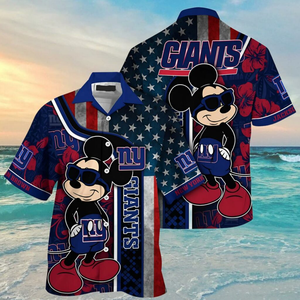 Mickey Mouse Giants Hawaiian Shirts Custom 4 4