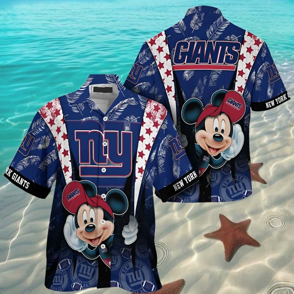 Mickey Mouse Ny Giants Hawaiian Shirt 2 2