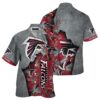 NFL Falcons Hawaiian Shirt Red Silver 1 1