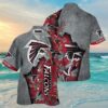 NFL Falcons Hawaiian Shirt Red Silver 4 4