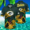 NFL Green Bay Packers Aloha Shirt Flower Hawaiian Style 3 3