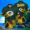 NFL Green Bay Packers Aloha Shirt Flower Hawaiian Style 4 4