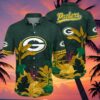 NFL Green Bay Packers Aloha Shirt Flower Hawaiian Style 5 5