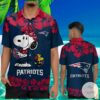 New England Patriots And Snoopy Hawaiian Shirt Blue 3 3