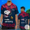 New England Patriots And Snoopy Hawaiian Shirt Blue 4 4