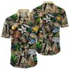 New Orleans Saints Hawaiian Shirt Design Island Tiki 0 0