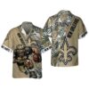 New Orleans Saints Hawaiian Shirt For Sale Tropical Warrior 0 0