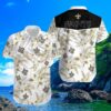 New Orleans Saints Hawaiian Shirt White Tropical Fleur 4 4