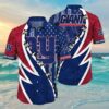 New York Giants Hawaiian Button Up Shirt 3D Printed Graphic American Flag Print 4 4