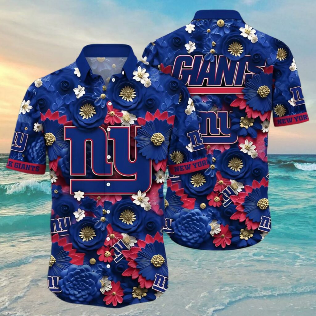 New York Giants Tropical Shirt Full Flower Gift For Woman Men 4 4