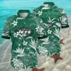 New York Jets Hawaiian Shirt White Flowers 2 2