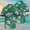 New York Jets Hawaiian Shirt White Flowers 4 4